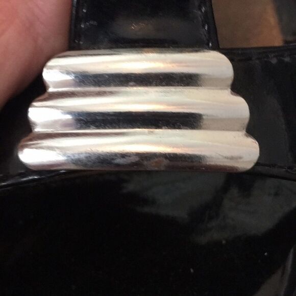 Vintage Black Patent Heels 9M - Picture 10 of 11